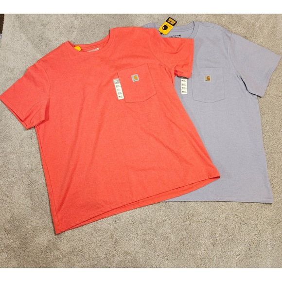 Carhartt Tops - 2-Pack Carhartt Women's XXL Heavyweight Loose Fit Pocket T-Shirts NWT